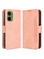 Калъф от еко кожа тип портмоне за Motorola Moto G35 - розов