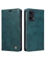 Калъф от еко кожа тип портмоне за Motorola Moto G35 - син