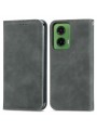 Калъф от еко кожа тип портмоне за Motorola Moto G35 - сив
