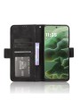 Калъф от еко кожа тип портмоне за Motorola Moto G35 - черен