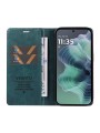 Калъф от еко кожа тип портмоне за Motorola Moto G35 - син