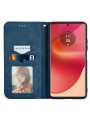 Калъф от еко кожа тип портмоне за Motorola Moto G35 - син