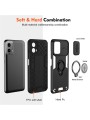 Удароустойчив предпазен гръб за Motorola Moto G45 - черен
