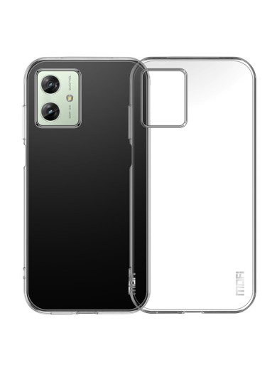 Предпазен устойчив на надраскване гръб за Motorola Moto G54 5G - прозрачен