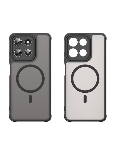Предпазен гръб съвместим с MagSafe за Motorola Moto G56 - черен