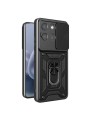 Удароустойчив предпазен гръб за Motorola Moto G67 - черен