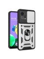 Удароустойчив предпазен гръб за Motorola Moto G72 - сребрист