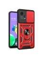 Удароустойчив предпазен гръб за Motorola Moto G72 - червен