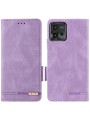 Предпазен калъф от еко кожа за Motorola Moto G72 - лилав