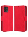 Калъф от еко кожа тип портмоне за Motorola Moto G72 - червен