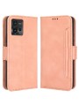 Калъф от еко кожа тип портмоне за Motorola Moto G72 - розов