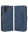 Калъф от еко кожа тип портмоне за Motorola Moto G72 - син