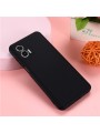 Предпазен устойчив на надраскване силиконов гръб с каишка за Motorola Moto G73 - черен