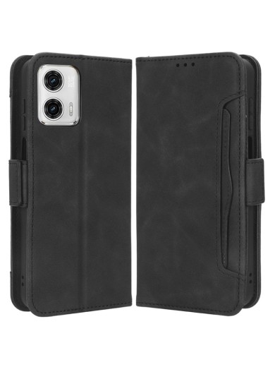 Калъф от еко кожа тип портмоне за Motorola Moto G73 - черен Калъф от еко кожа тип портмоне за Motorola Moto G73 - черен