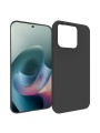 Матиран предпазен гръб за Motorola Moto G77 - черен