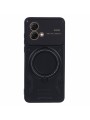 Удароустойчив предпазен гръб съвместим с MagSafe за Motorola Moto G84 - черен