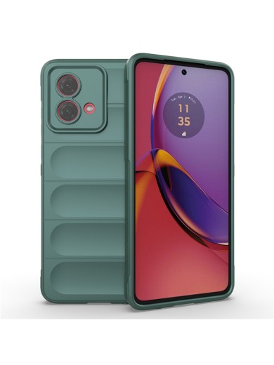 Противоплъзгащ предпазен гръб за Motorola Moto G84 - зелен