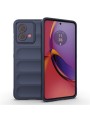 Противоплъзгащ предпазен гръб за Motorola Moto G84 - син