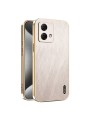 Предпазен удароустойчив гръб с галванизирана рамка за Motorola Moto G84 - златист