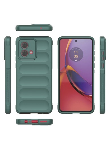 Противоплъзгащ предпазен гръб за Motorola Moto G84 - зелен