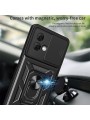 Удароустойчив предпазен гръб за Motorola Moto G84 - черен