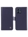 Калъф за телефон от еко кожа тип портмоне за Motorola Moto G84 - син