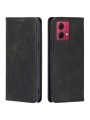 Калъф от еко кожа тип портмоне за Motorola Moto G84 - черен