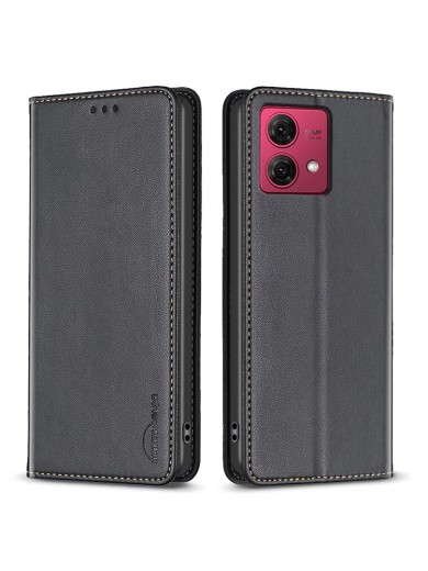 Калъф от еко кожа тип портмоне за Motorola Moto G84 - черен Калъф от еко кожа тип портмоне за Motorola Moto G84 - черен