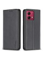 Калъф от еко кожа тип портмоне за Motorola Moto G84 - черен