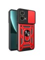 Удароустойчив предпазен гръб за Motorola Moto G85 - червен
