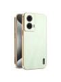 Предпазен удароустойчив гръб с галванизирана рамка за Motorola Moto G85 - зелен