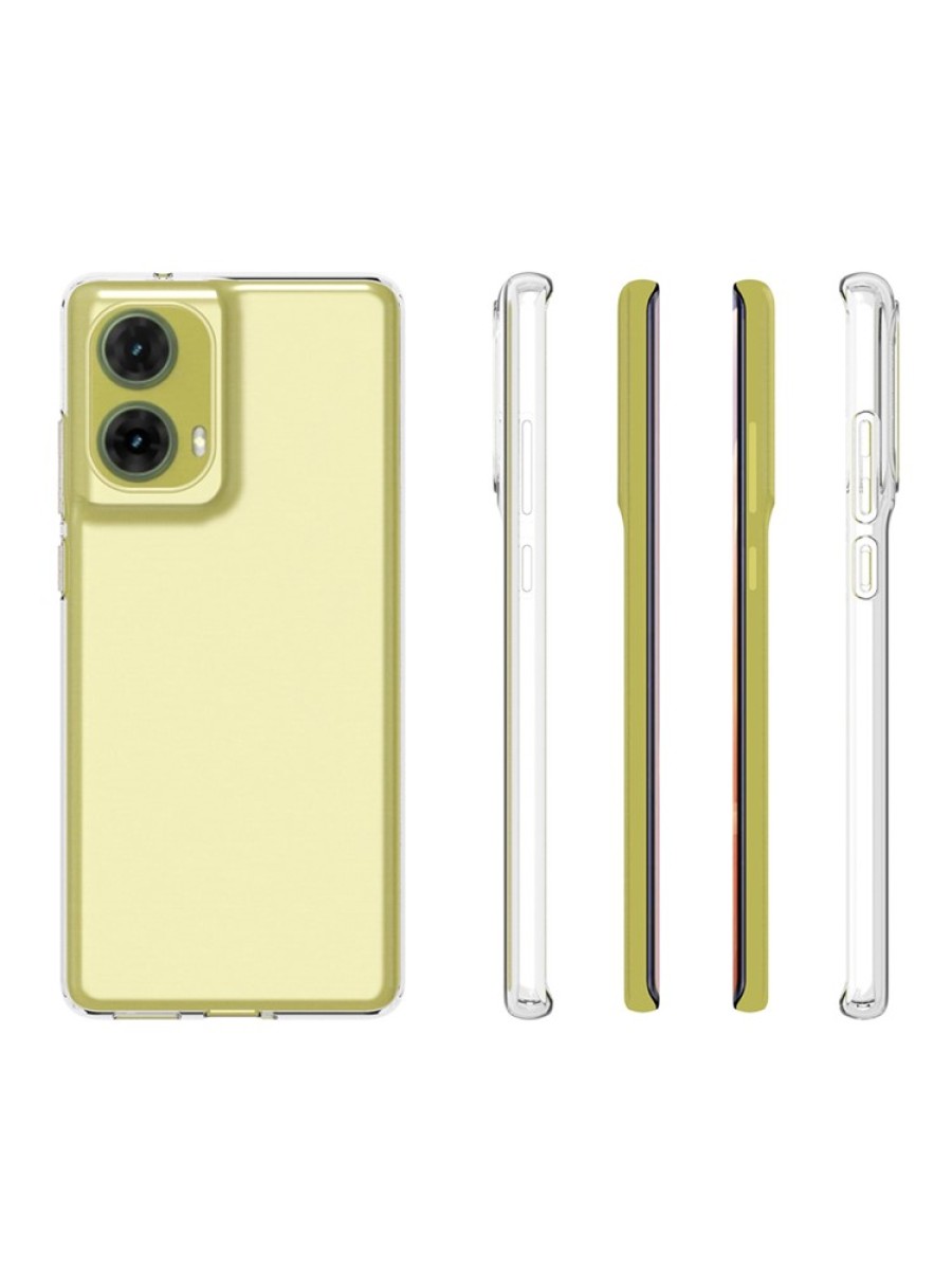 Предпазен гръб за Motorola Moto G85 - прозрачен