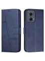 Калъф от еко кожа, тип портмоне за Motorola Moto G85 - син