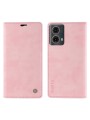 Калъф от еко кожа тип портмоне за Motorola Moto G85 - розов