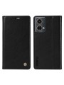 Калъф от еко кожа тип портмоне за Motorola Moto G85 - черен
