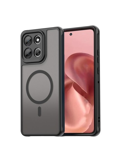 Предпазен гръб съвместим с MagSafe за Motorola Moto G86 - черен Предпазен гръб съвместим с MagSafe за Motorola Moto G86 - черен