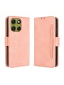 Калъф от еко кожа тип портмоне за Motorola Moto G86 - розов
