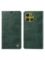 Калъф от еко кожа тип портмоне за Motorola Moto G86 - зелен