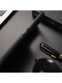 Предпазен гръб от еко кожа съвместим с MagSafe за Motorola Moto X50 Ultra - черен