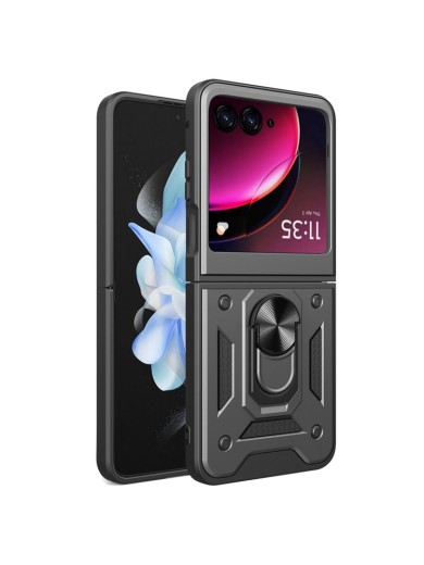 Удароустойчив предпазен гръб за Motorola Razr 40 Ultra - черен Удароустойчив предпазен гръб за Motorola Razr 40 Ultra - черен