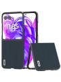 Предпазен гръб от естествена телешка кожа за Motorola Razr 50 Ultra - зелен