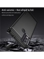 Мек предпазен гръб с текстура на карбонови влакна за Nokia C22 - черен