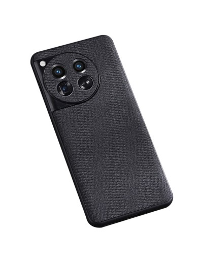 Платнен гръб устойчив на надраскване за телефон OnePlus 12 - черен