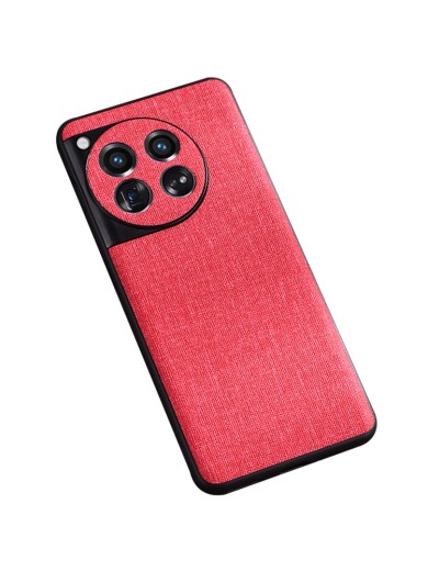 Платнен гръб устойчив на надраскване за телефон OnePlus 12 - червен