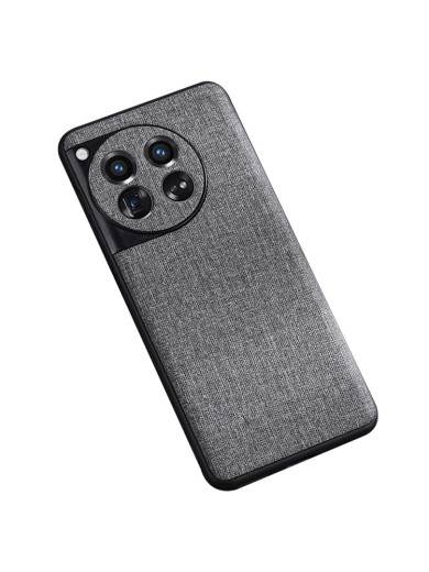 Платнен гръб устойчив на надраскване за телефон OnePlus 12 - сив