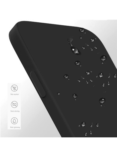 Устойчив на надраскване мек силиконов гръб за телефон за OnePlus 12 - черен