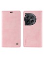 Калъф от еко кожа тип портмоне за OnePlus 12 - розов
