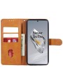 Калъф от еко кожа тип портмоне за OnePlus 12R - кафяв