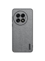 Удароустойчив гръб от еко кожа  с дървесна текстура за OnePlus 13 - сив