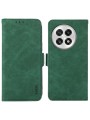 Калъф от еко кожа тип портмоне с RFID блокиране за OnePlus 13 - зелен